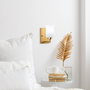 Opviq Lámpara de pared Hania Dorado